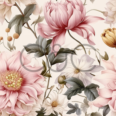 PRÉ VENTE - Fleurs mystiques rose doux