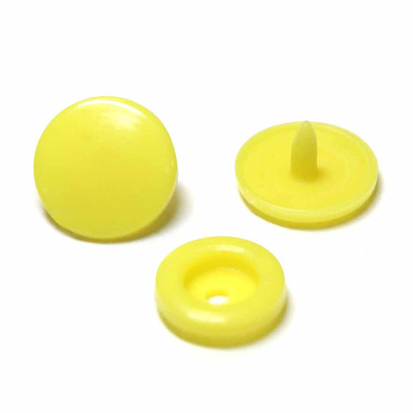 UNIQUE SEWING Boutons-pression à coudre - jaune no 2 / 11mm (3⁄8″) - 30 paires