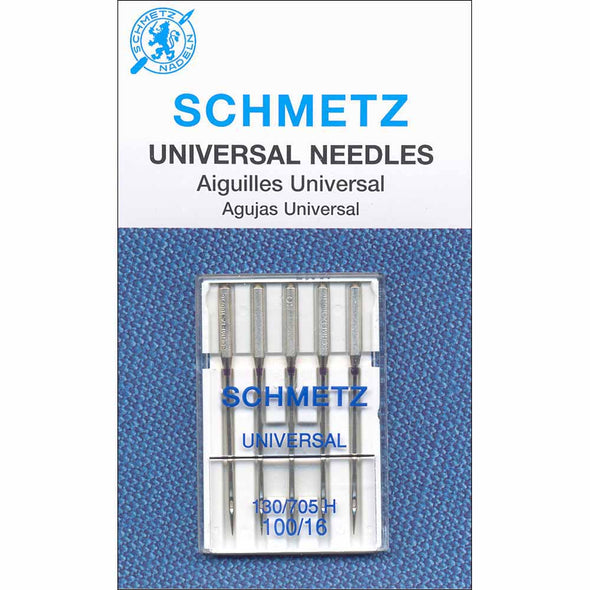 Aiguilles universelles SCHMETZ #1778 sur carton - 100/16 - 5 unités