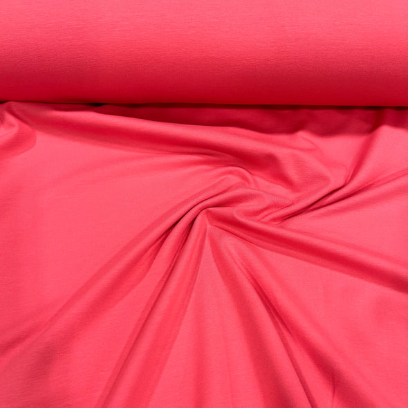 Rose corail - jersey coton spandex Collection certifiée Oeko-Tex