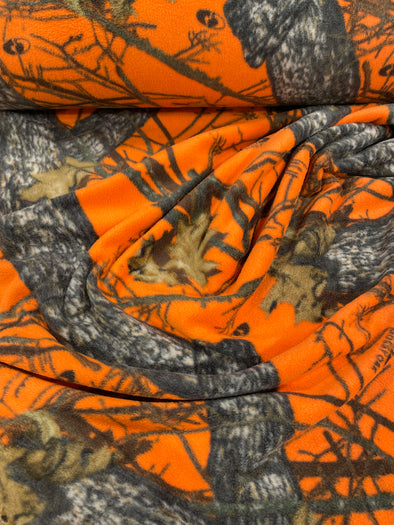 Polar à motifs camouflage orange