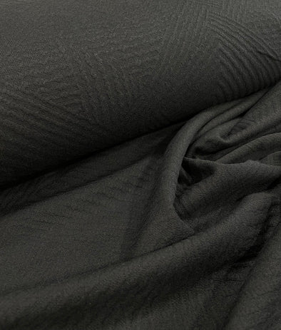 Tricot embossé minimaliste noir